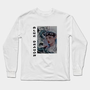 K-pop Fan Art Felix - 5 Stars - Blue Dragon Yongbokie Long Sleeve T-Shirt